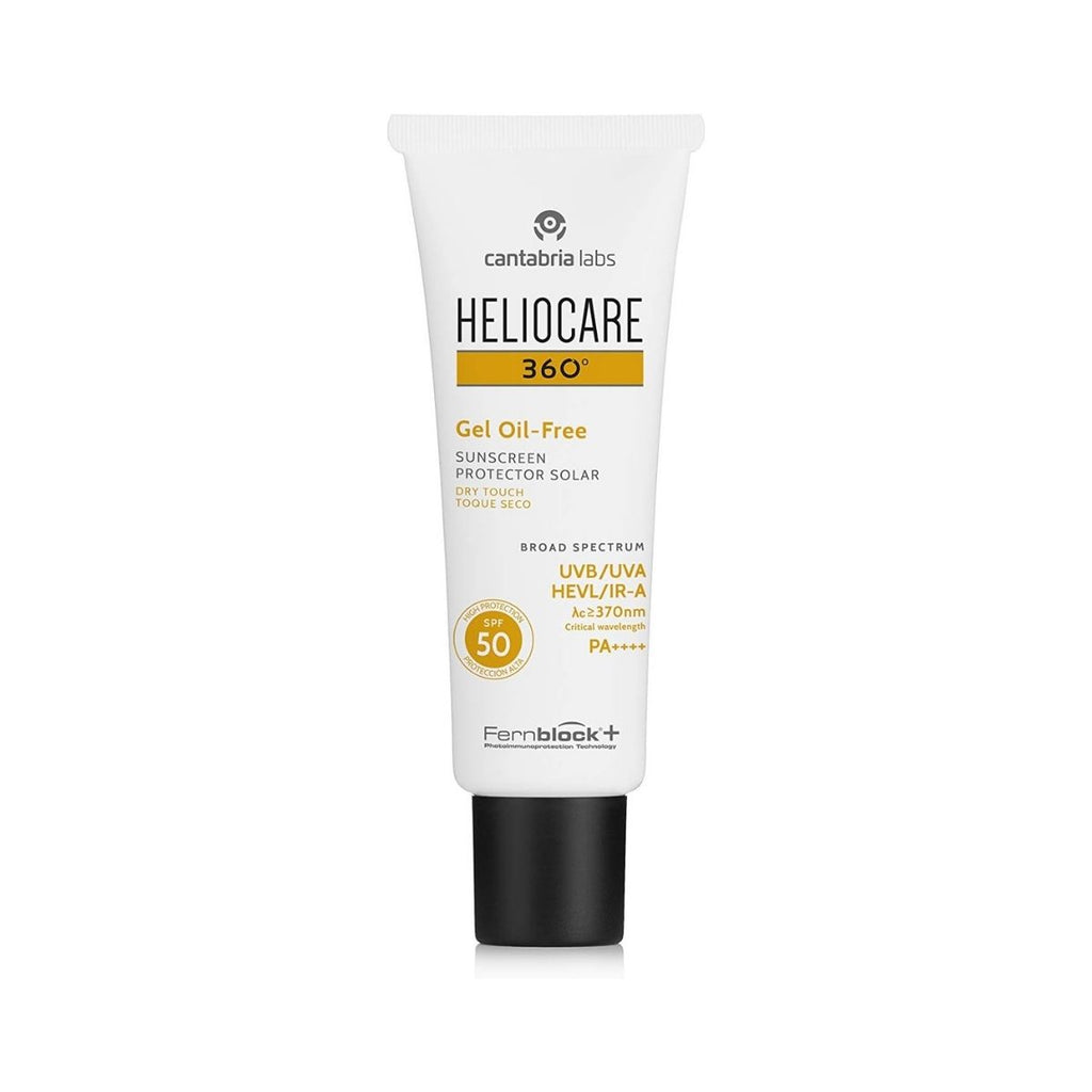 Heliocare 360º SPF 50 Fluid Gel Oil-Free – High Protection Lightweight Sunscreen 50ml