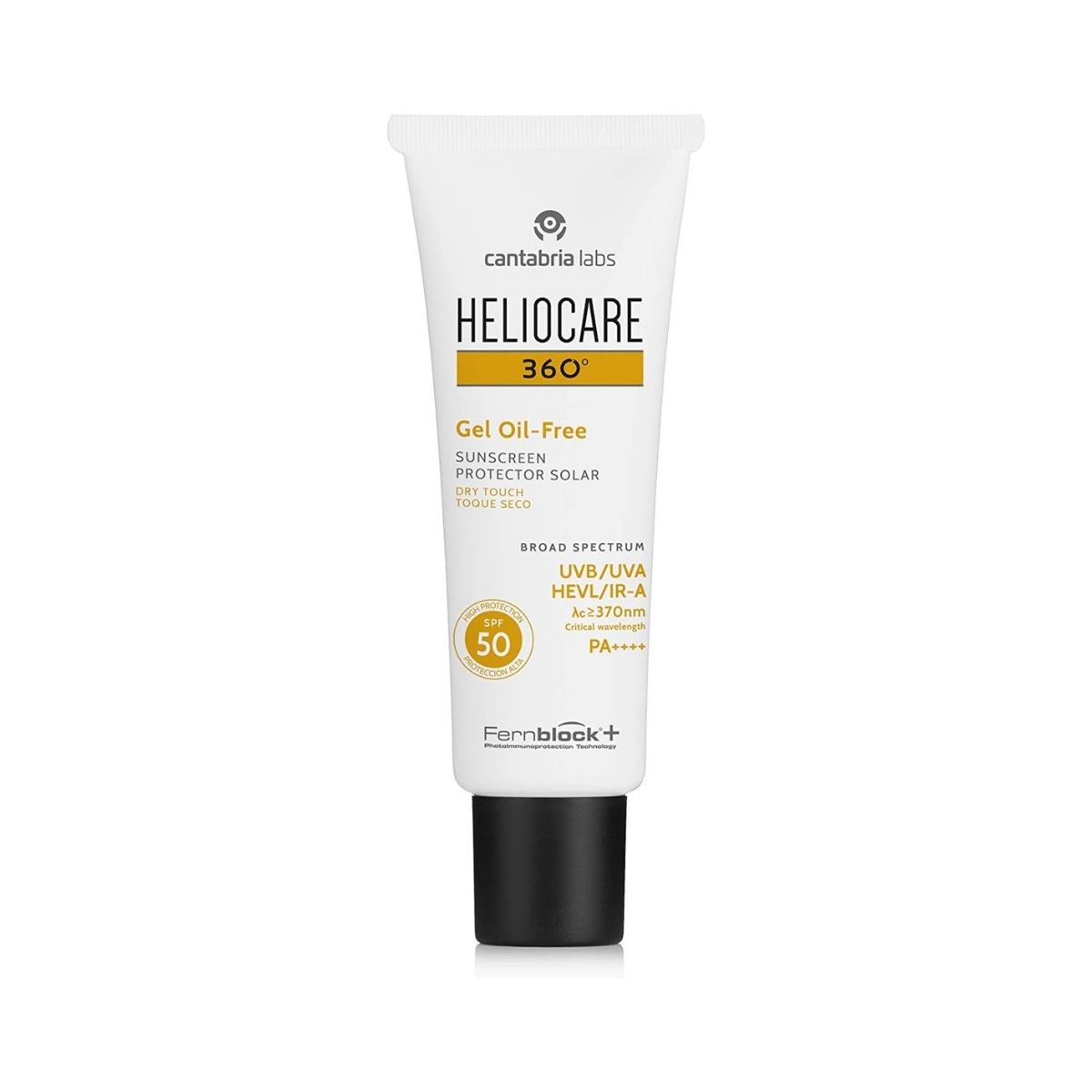Heliocare 360º SPF 50 Fluid Gel Oil-Free – High Protection Lightweight Sunscreen 50ml