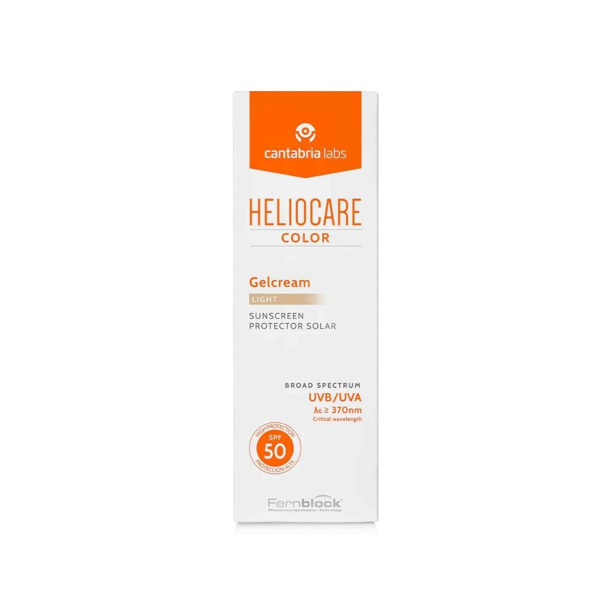 Heliocare Color Gel SPF 50 Light – Tinted Hydrating Sunscreen Gel 50ml