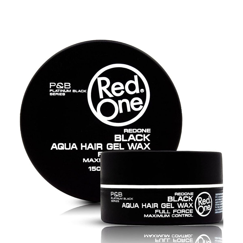 RedOne Aquatic Hair Wax Black 150ml – Strong Hold Styling Gel for Men