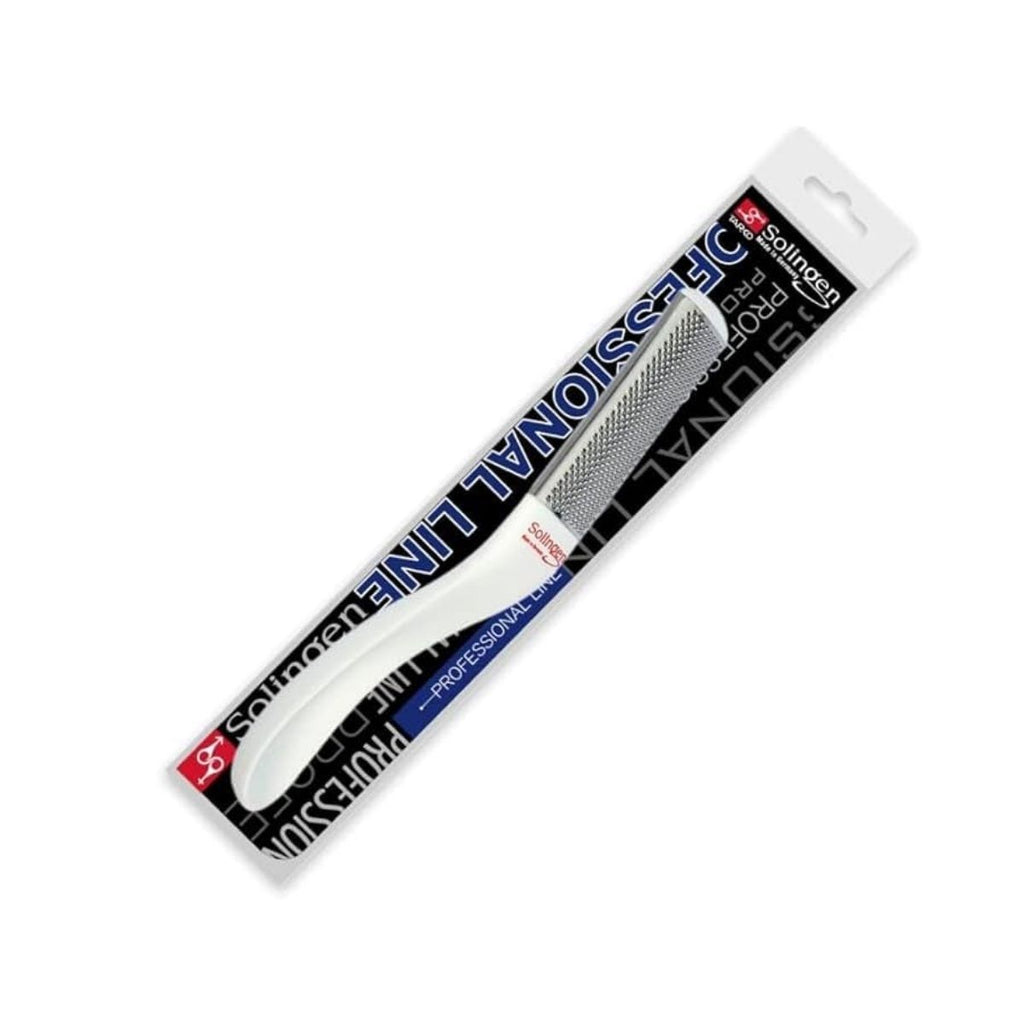 Solingen Foot File 7159 – Stainless Steel Pedicure Tool with Ergonomic Handle